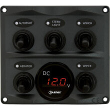 TALAMEX Switchpanel With Voltage Gauge 12/24V