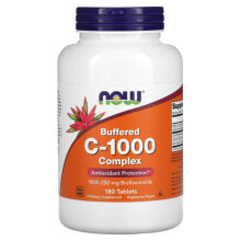 Витамин С Now Foods, комплекс буферизованного витамина C-1000, 180 таблеток
