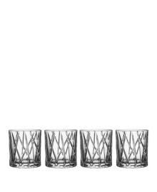 Orrefors city Old Fashioned Glasses, Set of 4