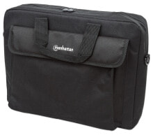 Мужские сумки для ноутбуков Manhattan London сумка для ноутбука 39,6 cm (15.6") Портфель Черный 438889