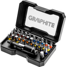 Купить биты для электроинструмента GRAPHITE: Graphite końcówki wkrętakowe zestaw 32 sztuk (56H608)