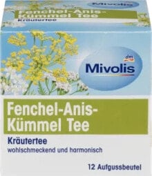 Kräutertee, Fenchel-Anis-Kümmel Tee (12 Beutel), 24 g