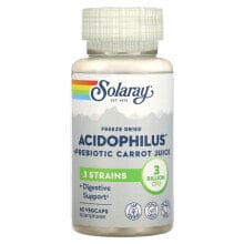 Freeze Dried Acidophilus + Prebiotic Carrot Juice, 3 Billion CFU, 120 VegCaps