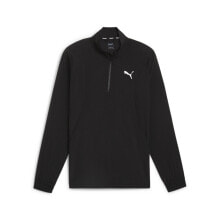 Puma Fit Woven Quarter Zip Sweatshirt Mens Black 52492301