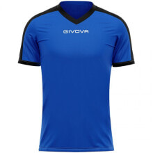 Мужские спортивные футболки мужская спортивная футболка синяя с надписью T-shirt Givova Revolution Interlock M MAC04 0210