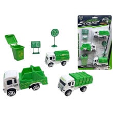 Vehicle Playset Garbage Truck 6 Pieces