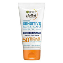 Средства для загара и защиты от солнца Garnier Delial Sensitive Advanced Spf50+ Увлажняющий солнцезащитный крем для чувствительной кожи  50 мл