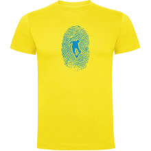 Мужские футболки KRUSKIS Skateboarder Fingerprint Short Sleeve T-shirt Short Sleeve T-Shirt