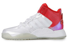 adidas neo 5th Quarter 中帮 复古篮球鞋 女款 白红 / Кроссовки Adidas neo 5th Quarter Vintage Basketball Shoes H01538