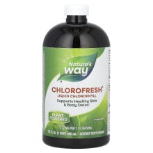 Натурес Вэй, Chlorofresh, жидкий хлорофилл, с ароматом мяты, 132 мг, 473,2 мл (16 жидк. унций)