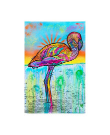 Trademark Global dean Russo Pink Flamingo Abstract Color Canvas Art - 15.5