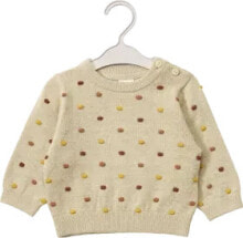 Pullover mit Noppen-Struktur, beige, Gr. 86, 1 St