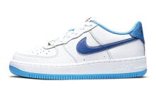 Nike Air Force 1 Low S50 休闲 减震 低帮 板鞋 GS 白蓝 / Кроссовки Nike Air Force 1 Low S50 GS DB1560-100