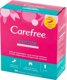 Carefree Carefree Cotton Pantyliners Uscented - odorless 1pack-56pcs