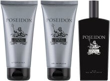 Instituto Espanol Poseidon Gold - Duftset (Eau de Toilette 150ml + After Shave Balsam 150ml + Duschgel 150ml)