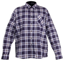 Lahti Pro Plaid flannel shirt, navy blue size XXL LPKF22XL