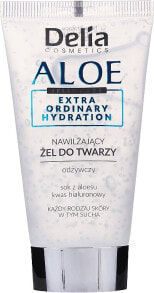 Feuchtigkeitsspendendes Gesichtsgel mit Aloe und Hyaluronsäure - Delia Aloe Jelly Care Extra Ordinary Hydration