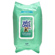 Wet Ones, Hypoallergenic Multi-Purpose with Vitamin A, C & E Wipes, For Dogs, Fragrance Free , 100 Wipes