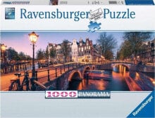 Ravensburger Puzzle 1000 elementów Panorama Amsterdamu