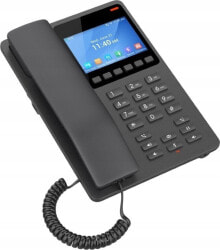 Telefon stacjonarny GrandStream Grandstream GHP 631 LCD CZARNY | VoIP | Telefony hotelowe