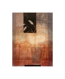 Trademark Global pablo Esteban White Leaves in Vase Canvas Art - 15.5
