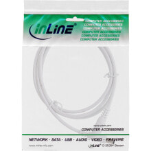 InLine DC extension cable - DC male/female 5.5x2.1mm - AWG 18 - white 2m