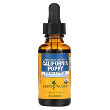 Растительные экстракты и настойки Herb Pharm, California Poppy, 1 fl oz (30 ml)