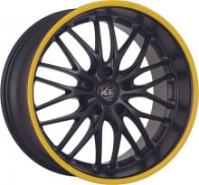 Колесный диск литой Barracuda Voltec T6 mattblack PureSports / Color Trim gelb - DS5 7x17 ET33 - LK4/100 ML73.1