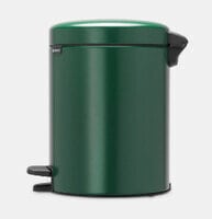 Brabantia Pedal Bin Newicon - 5 L - Round - Green - Pedal - 20.5 cm - 205 mm