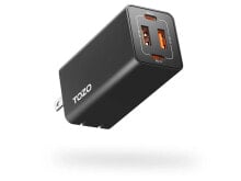 Tozo C2 USB C 65W Fast Foldable Wall Charger - Black C2-BLK