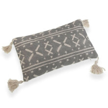 Cushion Versa Grey Tassels 10 x 30 x 50 cm