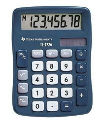 Школьные калькуляторы texas Instruments TI-1726 калькулятор Карман Дисплей Синий 1726/FBL/11E1/A