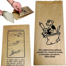 Paper bags with a cardboard shovel for dog droppings FEDOG CZ 25 pcs.