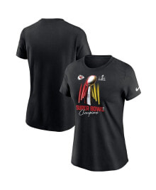Nike women's Black Kansas City Chiefs Super Bowl LVIII Champions Lombardi Trophy T-shirt