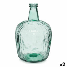 бутылка Лучи Декор 14 x 44 x 13 cm Прозрачный (2 штук)