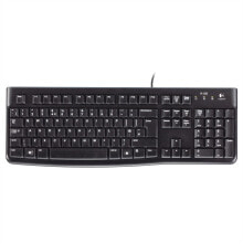 Клавиатуры logitech K120 клавиатура USB QWERTZ Немецкий Черный 920-002489