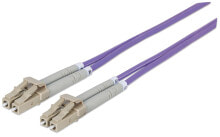 Кабели и разъемы для аудио- и видеотехники Intellinet 750981 волоконно-оптический кабель 20 m OM4 LC Фиолетовый