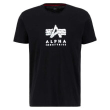 ALPHA INDUSTRIES Grunge Logo T Short Sleeve T-Shirt