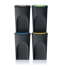 KEDEN SORTIBOX set of 4 trash cans 140L