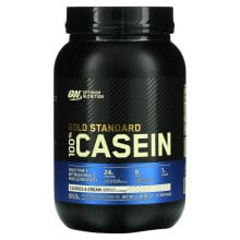 Сывороточный протеин Оптимум Нутришэн, Gold Standard 100% Casein, казеин со вкусом печенья и сливок, 907 г (2 фунта)
