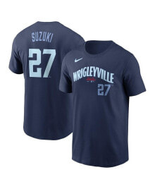 Nike men's Seiya Suzuki Navy Chicago Cubs City Connect Name and Number T-shirt