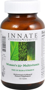 Витамины и БАДы для женщин Innate Response Formulas Women's 55+ Мультивитаминный комплекс  без содержания  железа и витамина К для женщин от 55 лет 120 таблеток