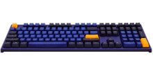 Клавиатуры ducky One 2 Horizon клавиатура USB Немецкий Черный, Синий, Желтый DKON1808-ADEPDZBBH