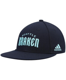 Men's Deep Sea Blue Seattle Kraken Team Snapback Hat