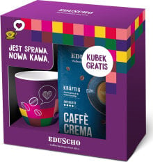 Kawa ziarnista Tchibo Kawa ziarnista EDUSCHO Crema Strong 1kg + kubek