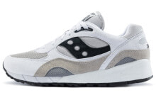 Купить мужские кроссовки Saucony: Кроссовки Saucony Shadow 6000 классические ретро амортизация износостойкие низкие мужские бело-серо-черные