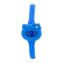 Женские наручные часы женские часы цифровые силиконовый синий браслет Hello Kitty