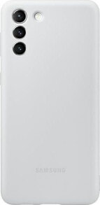 чехол силиконовый белый Galaxy S21 Samsung