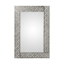 Wall mirror Alexandra House Living Silver Wood Rectangular 3 x 55 x 84 cm