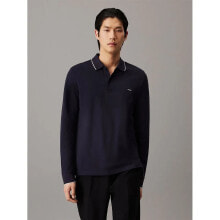 CALVIN KLEIN Stretch Tipping long sleeve polo